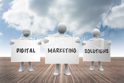 Composite image of digital marketing solutions