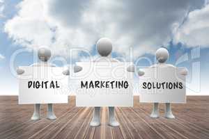 Composite image of digital marketing solutions