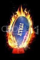 Composite image of italy rugby ball