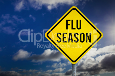 Composite image of flu season