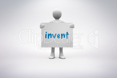 Invent against grey background