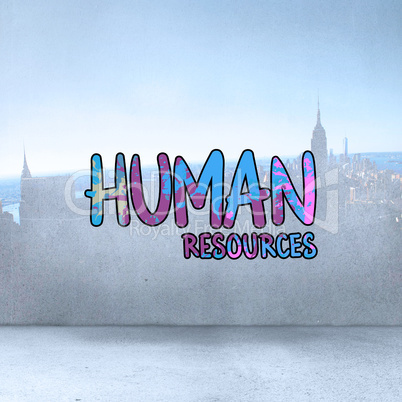 Composite image of human resources