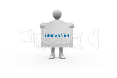 Innovation  against white background with vignette