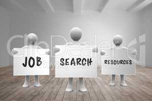 Composite image of job search resources