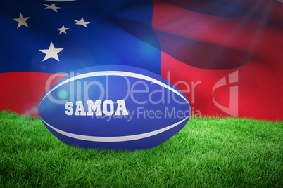 Composite image of samoa rugby ball