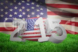 Composite image of usa rugby 2015 message