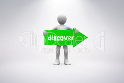Discover against grey background