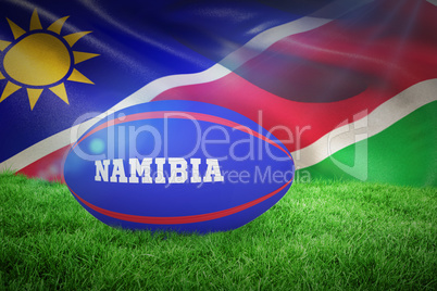 Composite image of rugby ball for namibia