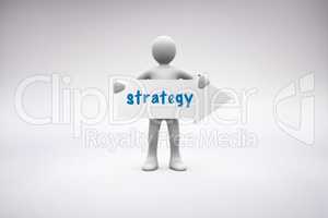 Strategy  against grey background