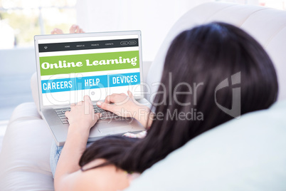Composite image of online learning interface