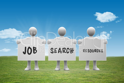 Composite image of job search resources