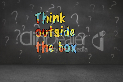 Composite image of think outside the box