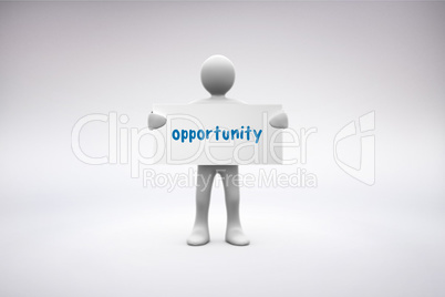 Opportunity  against grey background