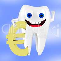Tooth with euro sign