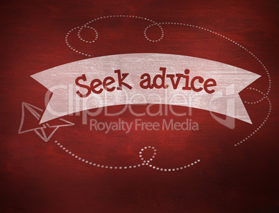 Seek advice against desk