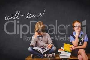 Well-done! against blackboard