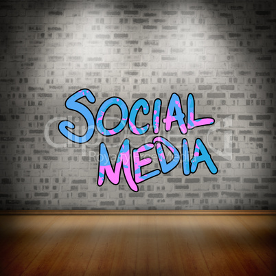 Composite image of social media Composite image of social media