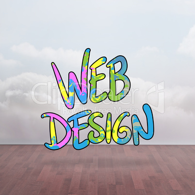 Composite image of web design