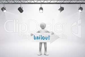 Bailout against grey background