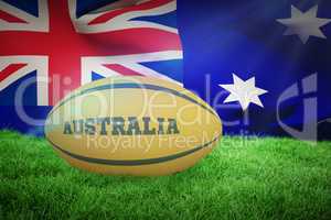 Composite image of australia rugby ball