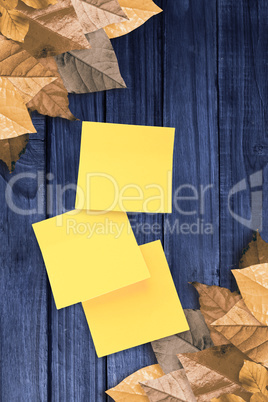 Composite image of sticky note