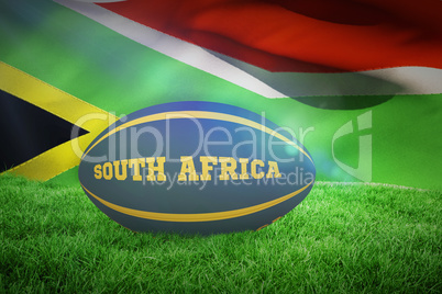 Composite image of south africa rugby ball