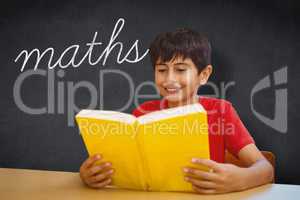 Maths against blackboard