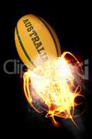 Composite image of australia rugby ball