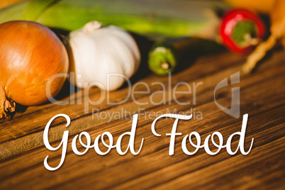 Composite image of good food