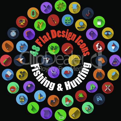 Hunting and Fishing Icons