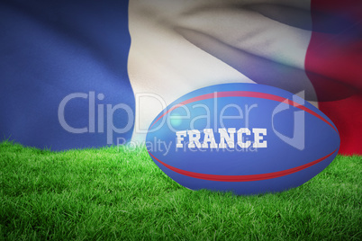 Composite image of france rugby ball