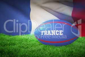 Composite image of france rugby ball