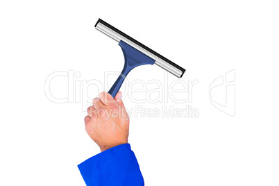 A Hand using a wiper