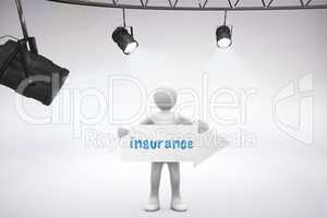Insurance against grey background