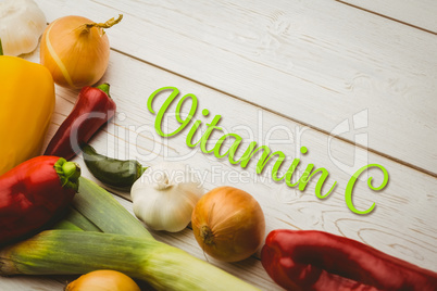 Composite image of vitamin c