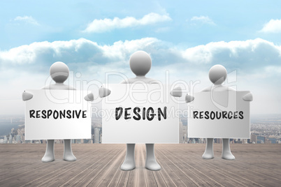 Composite image of responsive design resources