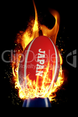 Composite image of japan rugby ball