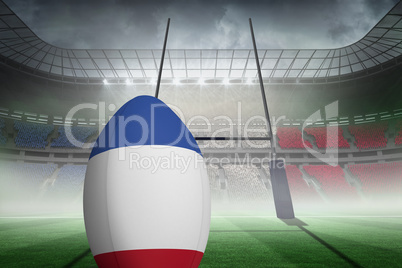 Composite image of french flag rugby