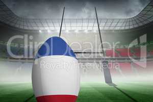 Composite image of french flag rugby