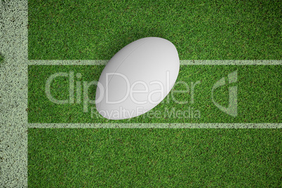 Composite image of rugby ball