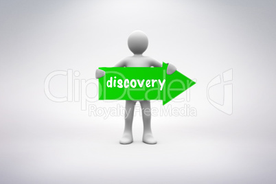Discovery against grey background