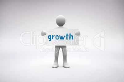 Growth against grey background