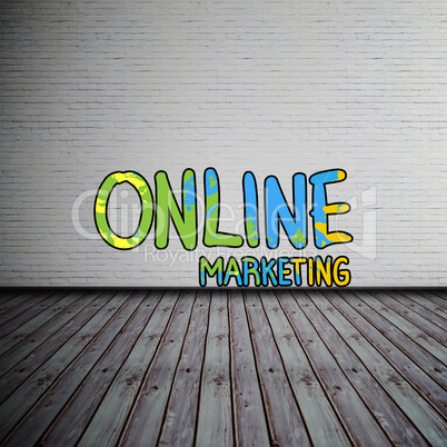 Composite image of online marketing