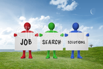 Composite image of job search solutions