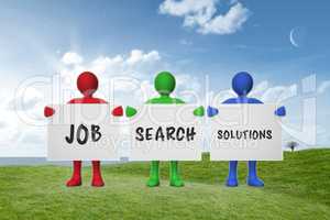 Composite image of job search solutions