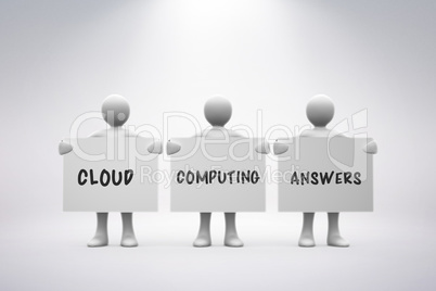 Composite image of cloud computing answers