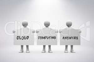 Composite image of cloud computing answers