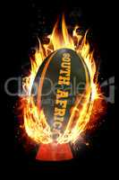 Composite image of south africa rugby ball