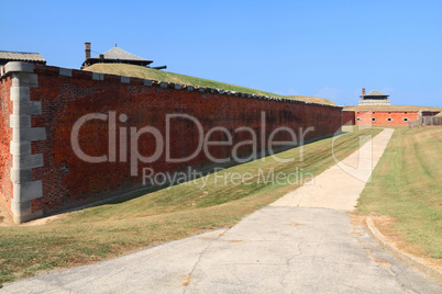 US National Historic Landmark - Old Niagara Fort Outside Wall