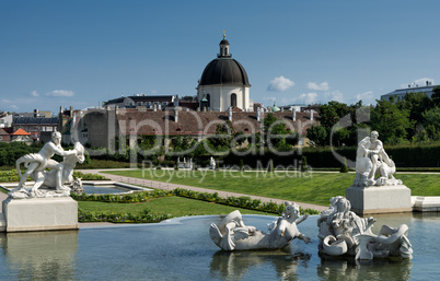 Schlosspark Belvedere und Salesianerkirche Wien
